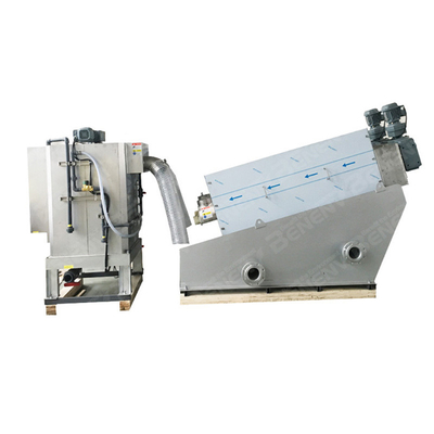Macchina automatica di disidratazione dei fanghi del torchio a vite del disco di acciaio inossidabile multi